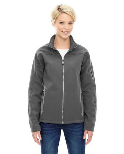 Custom Embroidered  North End Ladies' Three-Layer Fleece Soft Shell Technical Jacket  - 78060 